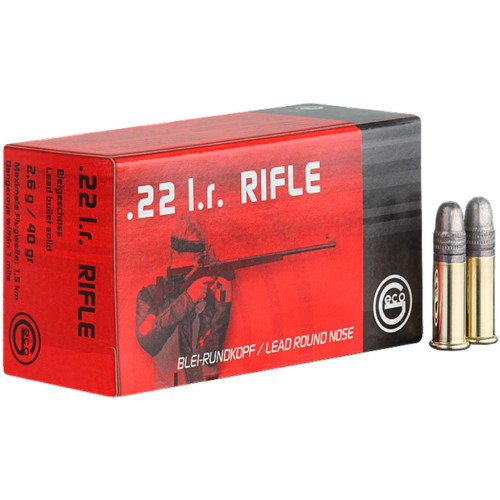 Патрон GECO Rifle кал. 22 LR куля BR, маса 2.6 гр/40 гран фото
