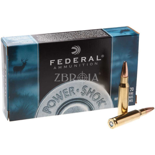 Патрон Federal Power-Shok кал. 308 Win куля SP, маса 9.72 гр/150 гран фото