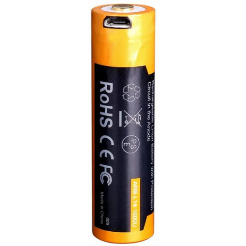 Акумулятор Fenix ARB-L14-1600U 14500 зарядка micro usb фото 2