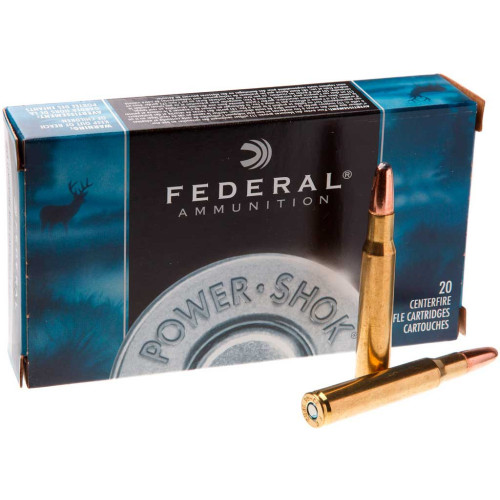 Патрон Federal Power-Shok кал. 30-06 куля Hot-Cor SP, маса 14.25 гр/220 гран фото