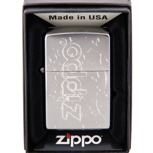 Запальничка ZIPPO 205502 Brushed CHROME фото 2