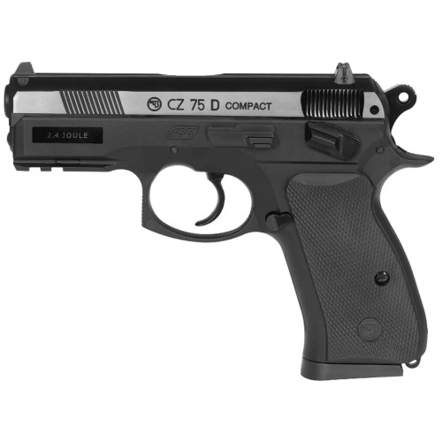 Пістолет пневматичний ASG CZ 75D Compact Nickel фото