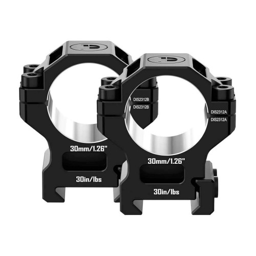 Кольца Discovery Scope Mount Rings 7075AL (30 мм) Medium на Picatinny. ВН - 17 мм фото 4