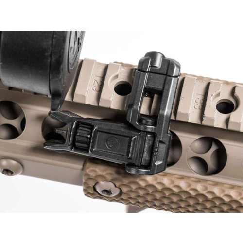 Складная угловая мушка Magpul MBUS Pro Offset на планку Picatinny (черный) фото 8