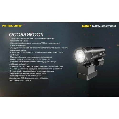 Ліхтар Nitecore HM01 фото 17