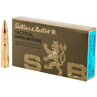 Патрон Sellier & Bellot Subsonic кал. 300 Whisper/Blackout куля FMJ, маса 13 гр/200 гран (уп. 50 шт) фото