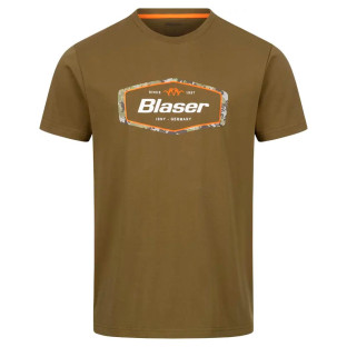 Футболка Blaser Active Outfits Badge T 24 (3XL, Олива) фото