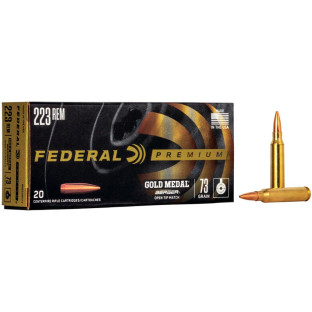 Патрон Federal Gold Medal кал. 223 Rem куля Berger BT Target, маса 4.73 гр/73 гран фото