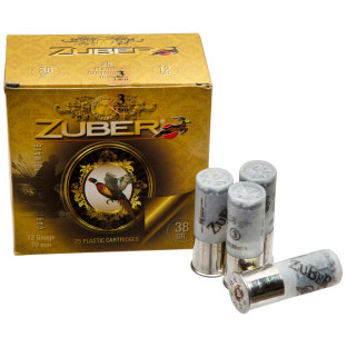 Патрон Zuber кал 12/70 дріб №3, навіска 38 г фото