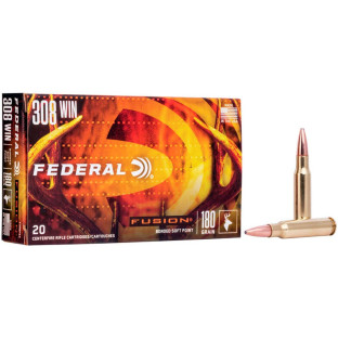 Патрон Federal Fusion Rifle кал. 308 Win куля SP, маса 11.6 гр/180 гран фото