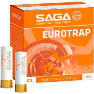 Патрон SAGA Eurotrap кал. 12/70 дріб № 7.5 наважка 28 г фото