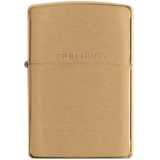 Запальничка ZIPPO 204 Br Fin Solid Brass фото