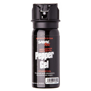 Газовый баллончик Sabre Red Tactical Gel гелевый (объем - 53 мл.) с чехлом на пояс фото