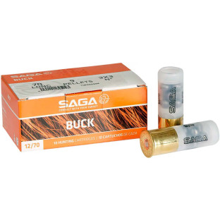 Патрон SAGA Buck 9P (3*3) кал. 12/70 картеч 8.65 мм, навіска 34 гр фото