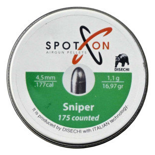 Пульки Spoton Sniper (4.5 мм, 1.1 гр, 175 шт.) фото