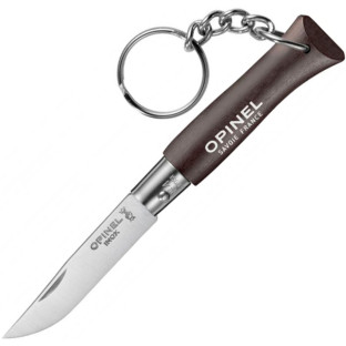 Нож Opinel Keychain №4 Inox коричневый фото