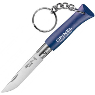 Нож Opinel Keychain №4 Inox синий фото