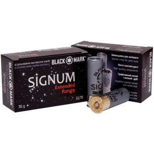 Патрон Black Mark Signum SE36 кал. 12/70 дріб №0, навіска 36 гр фото