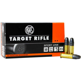 Патрон RWS Target Rifle Sport Line кал. 22 LR пуля LRN, масса 2.6 гр/40 гран фото