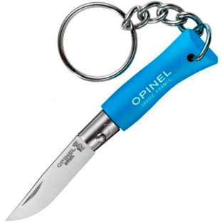 Нож Opinel Keychain №2 Inox голубой фото
