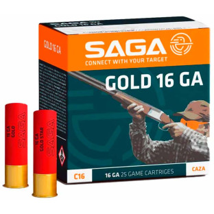 Патрон SAGA Gold кал. 16/67 дріб №3, навіска 28 гр фото