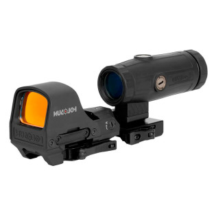 Коллиматорный прицел Holosun HS510C 2 MOA быстросъемный + увеличитель Holosun HM3X 3x фото