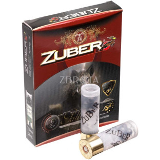Патрон Zuber кал. 16/70 картечь 7.6 мм, навеска 26 гр фото