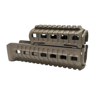 Цевье DLG Tactical (DLG-099) для АК-47/74 c 2-мя планками Picatinny + слоты M-LOK (полимер) койот фото