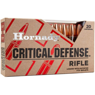 Патрон Hornady Critical Defense кал. 223 Rem куля FTX, маса 4,73 г/73 гран фото
