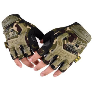 Рукавички Mechanix M-Pact Fingerless (розмір - XL, колір - мультикам) фото
