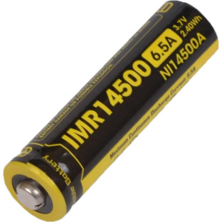 Акумулятор літієвий Nitecore IMR 14500 Li-Ion 3.7V (650mAh) фото