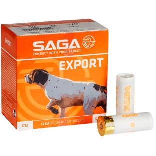 Патрон SAGA Export кал. 12/70 дробь № 4 навеска 28 г фото