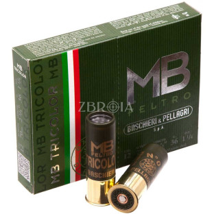 Патрон B&P Tricolor кал. 12/70 дріб №0, навіска 36 гр фото