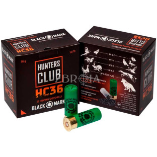 Патрон Black Mark Hunters Club 36 FW кал. 12/70 дріб №0, навіска 36 гр фото