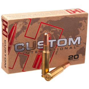 Патрон Hornady Custom International кал. 308 Win куля Interlock RN, маса 14.25 гр/220 гран фото