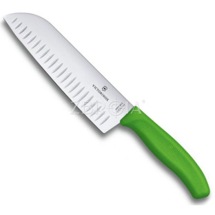 6.8526.17L4B Нож кухонный Victorinox Swiss Classic Santoku Green фото