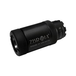 Пламегаситель ZBROIA для АК кал. 5,45. Резьба М24x1.5R фото