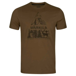 Футболка Harkila Nature S/S T-shirt (XХL, Зеленый) фото