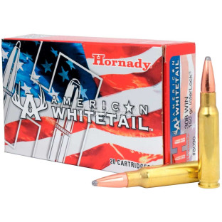 Патрон Hornady American Whitetail кал. 308 Win куля Interlock SP, маса 9.72 гр/150 гран фото