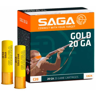 Патрон SAGA Gold кал. 20/70 дріб №4, навіска 28 гр фото