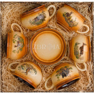 Кофейный сервиз Kozap Мокка 6 тарелок + 6 чашек (0.2л) 3/458 фото