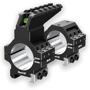 Кільця Discovery Optics 7075 Heavy Duty (30 мм) Low на Picatinny. ВН - 6.5 мм (з рівнем) фото