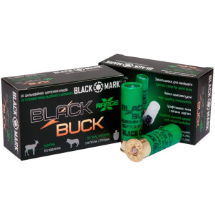Патрон Black Mark Black Buck X-Range кал. 12/70 картеч 8,38 мм, навіска 36 гр фото