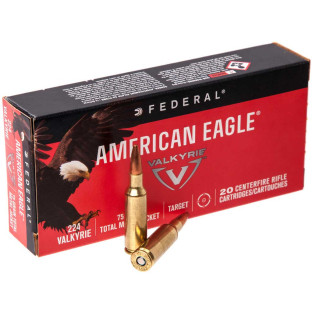 Патрон Federal American Eagle кал. 224 Valkyrie куля TMJ, маса 4.86 гр/75 гран фото