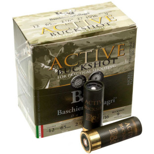 Патрон B&P Active Buckshot Practical Shooting кал. 12/65 картеч 8.6 мм, навіска 27 гр фото