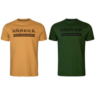 Набор футболок Harkila logo 2-pack XL Antique sand/Dark olive (1780.18.97) фото