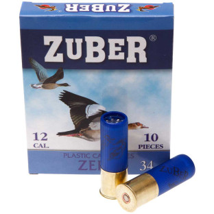 Патрон Zuber Zero кал. 12/70 дріб №3/0, навіска 34 гр фото