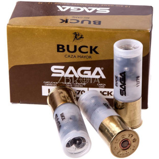 Патрон SAGA Buck 12P кал. 12/70 картеч 7.65 мм, навіска 30 гр фото