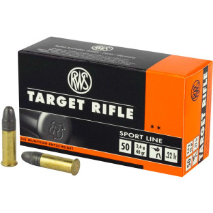 Патрон RWS Target Rifle кал. 22 LR пуля LRN, масса 2.6 гр/40 гран фото