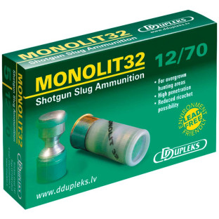 Кульовий патрон D Dupleks Monolit 32 кал. 12/70 маса 32 гр фото